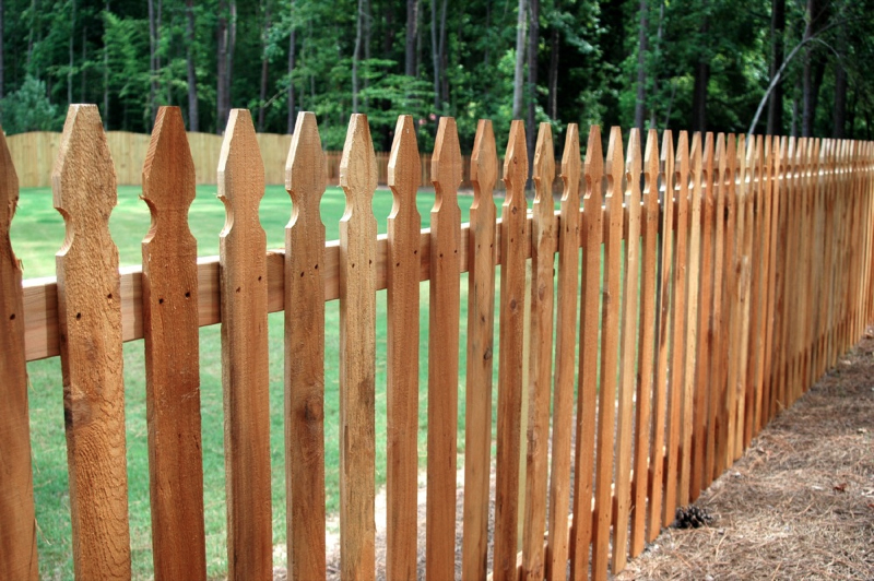 Custom Wood Fence. 