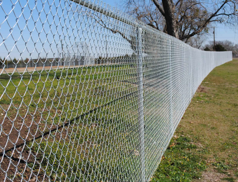 Galvanized Chain Link Fence with 16 Cantilever Gate Opening and Nylon ...